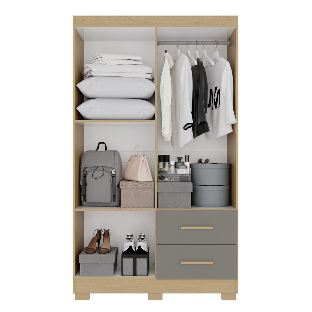 Guarda-Roupa Catar Premium 4 Portas 2 Gavetas