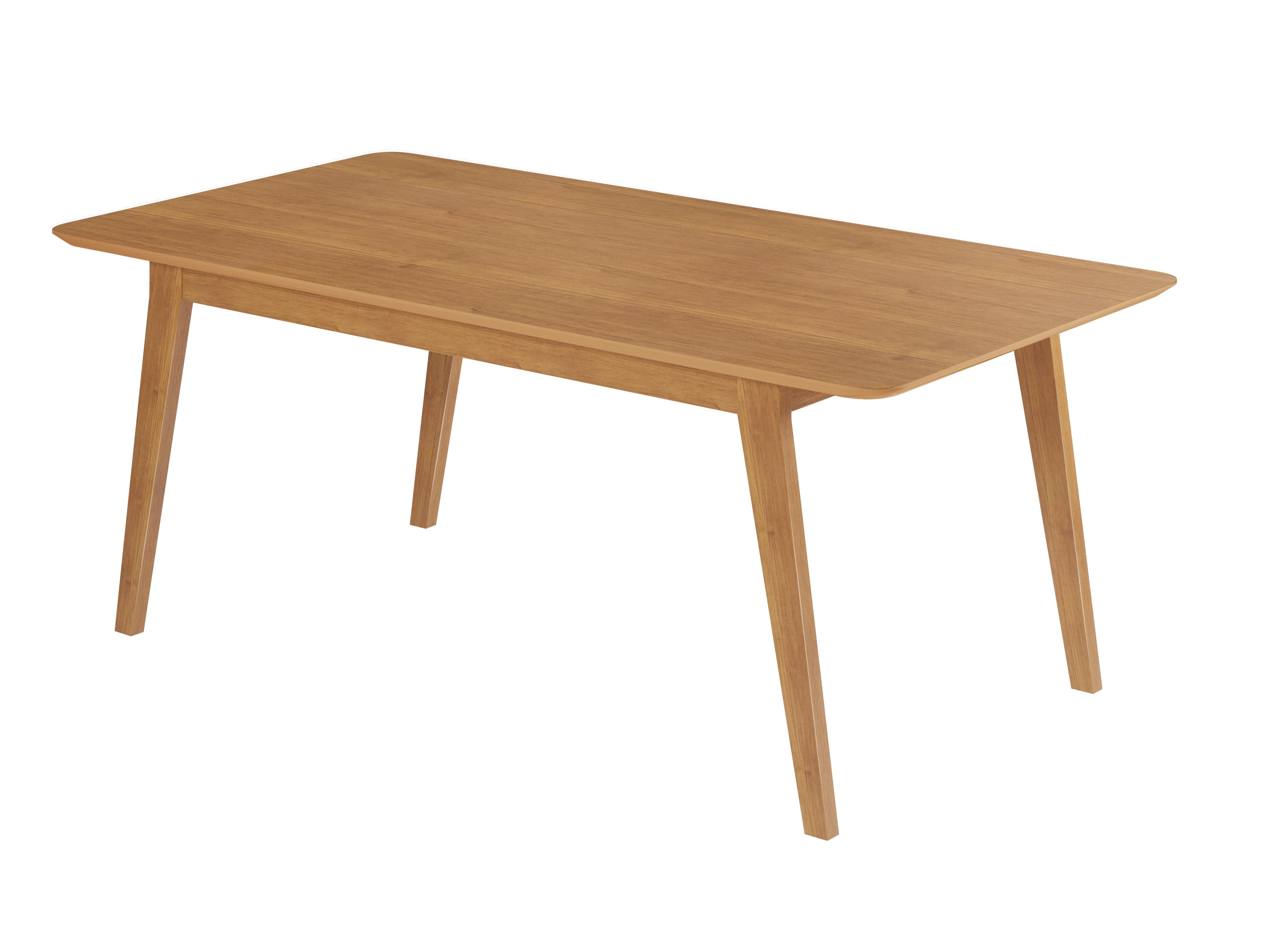 Mesa de Jantar Lorena 120x80 Tampo Madeirado  em  MDF