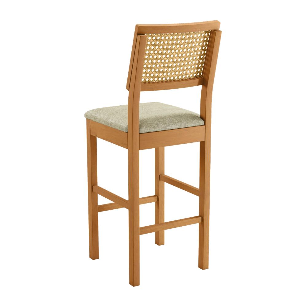 Conjunto Mesa Bistrô Jade com 4 Banquetas Rubi – Madeira Maciça
